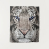 Weißer Tigerkopf Wildtier Ästhetik
