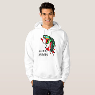 Weißer traditioneller SchlangeHoodie Hoodie