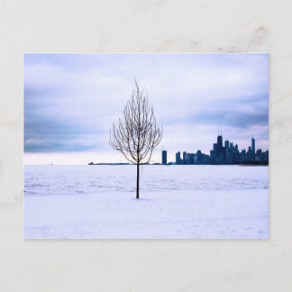 Weißer Traum - Winter in Chicago, Postkarte