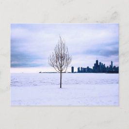 Weißer Traum - Winter in Chicago, Postkarte