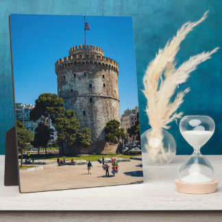 Weißer Turm von Thessaloniki Fotoplatte
