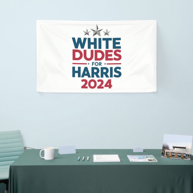 Weißer Typ für die Harris-Wahl 2024 Banner (Messeveranstaltung)