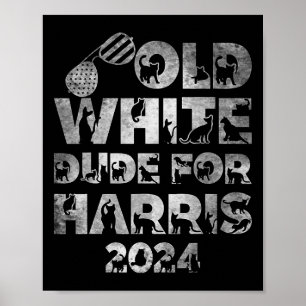 Weißer Typ für Harris Kamala Harris 2024 Präsident Poster