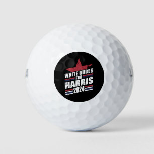 Weißer Typ für Kamala Harris 2024 Golfball
