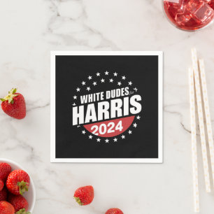 Weißer Typ für Kamala Harris 2024 Serviette