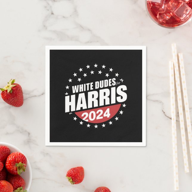 Weißer Typ für Kamala Harris 2024 Serviette (Beispiel)