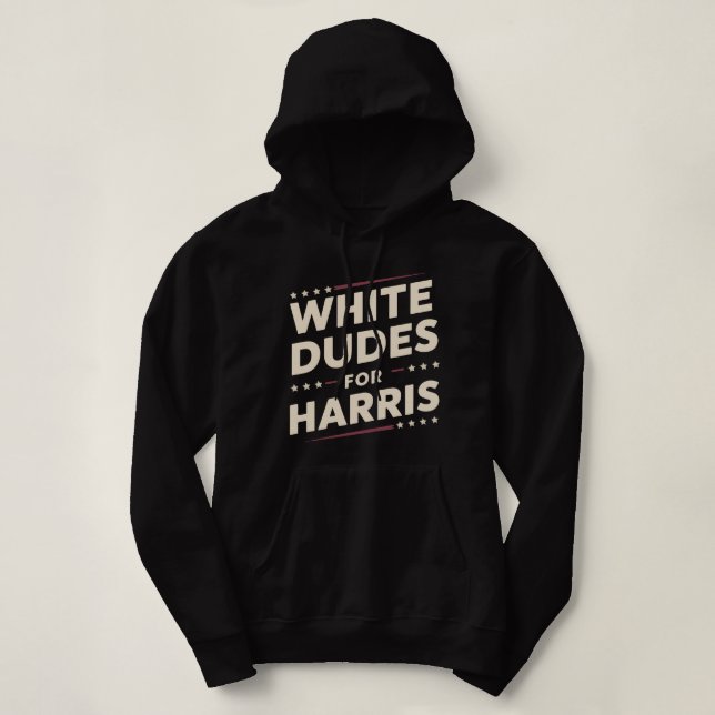 Weißer Typ für Kamala Harris Abstimmung 2024 Hoodie (Design vorne)