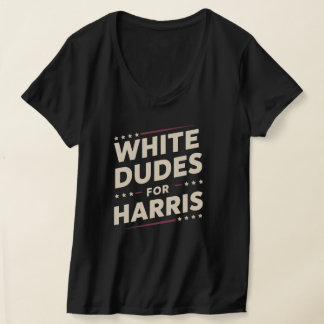 Weißer Typ für Kamala Harris Abstimmung 2024 T-Shirt