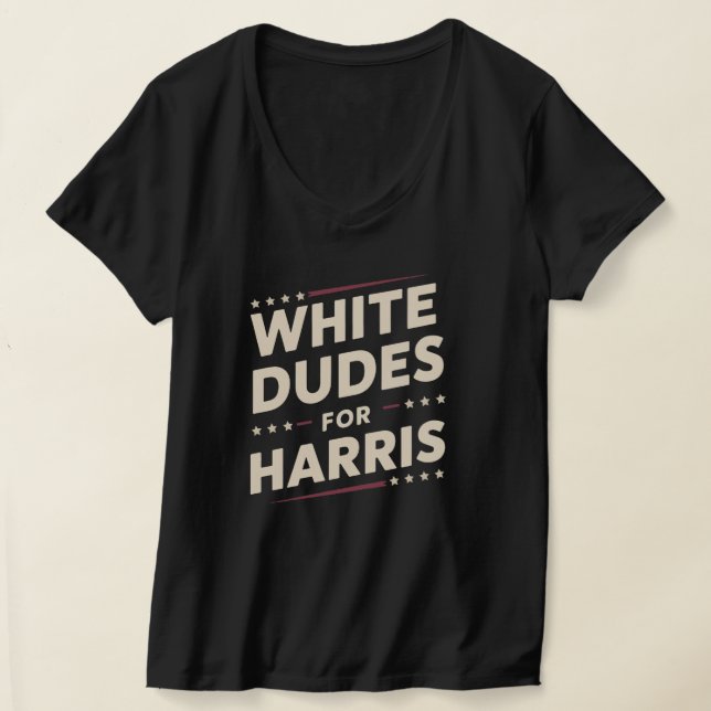 Weißer Typ für Kamala Harris Abstimmung 2024 T-Shirt (Ablage )