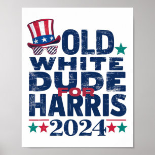 Weißer Typ für Kamala-Harris erste weibliche Präsi Poster
