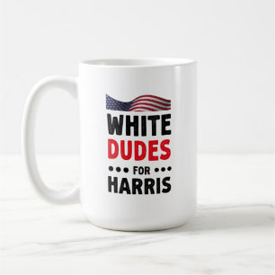 Weißer Typ für Kamala Harris Wahlgeschenk Kaffeetasse