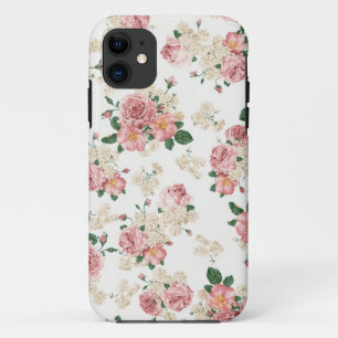 Weißer u. rosa Vintager BlumeniPhone 5 Kasten Case-Mate iPhone Hülle