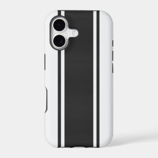 Weißer u. schwarzer Kohlenstoff-Faser iPhone 5