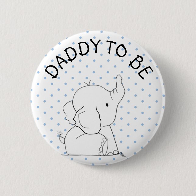 Weißer und blauer button (Vorderseite)