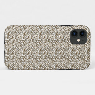 weißer und brauner Hintergrund mit kleinen braunen Case-Mate iPhone Hülle