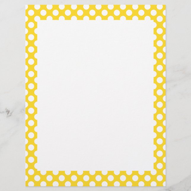 Weißer und gelber Polka-Dot (Vorderseite)