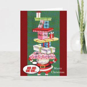 Weißer und goldener Ball mit Schnee Frohe Weihnach Feiertagskarte