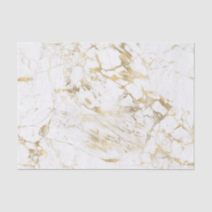 Weißer und goldener Marmor Seidenpapier