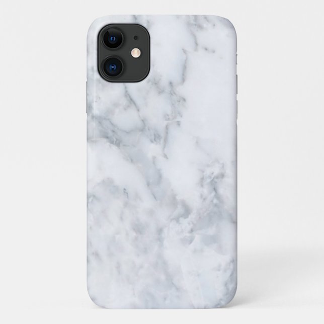 Weißer und grauer Marmor Case-Mate iPhone Hülle (Rückseite)