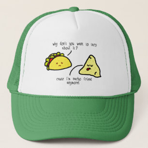Weißer und grüner Taco-und Truckerkappe