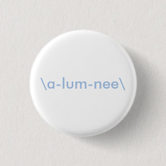 Weißer und hellblauer Student-Knopf Button