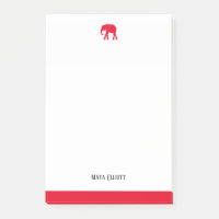 Weißer und heller roter Elefant und Rand, Name
