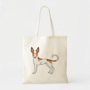 Weißer und roter Ibizan Hound mit glattem Fell Car Tragetasche