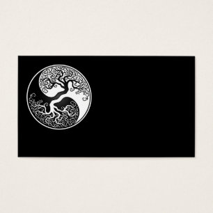 Weißer und schwarzer Baum des Lebens Yin Yang
