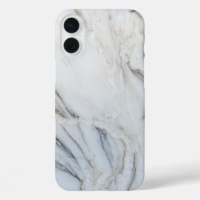Weißer und schwarzer Marmor Case-Mate iPhone Hülle (Rückseite)
