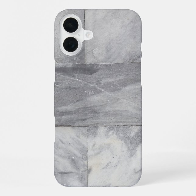 Weißer und schwarzer Marmor iPhone Hülle (Rückseite)