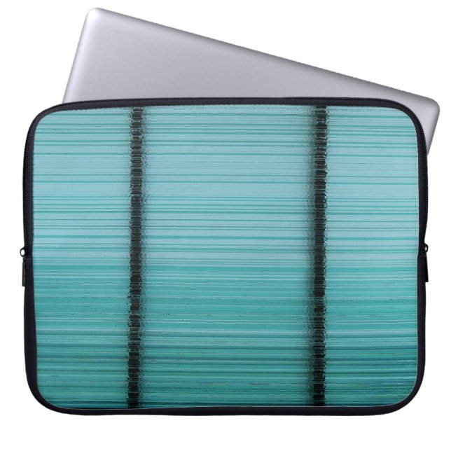Weißer und schwarzer Metallstab Laptopschutzhülle (Vorderseite)