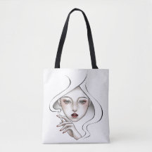 Weißer, vergammelter Mädchensack