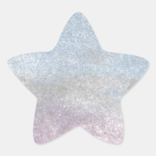 Weißer Vogel bei Sonnenuntergang am Strand Stern-Aufkleber