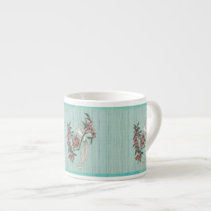 Weißer Vogel - Kirschblüten (Tasse 6 oz Keramiken) Espressotasse