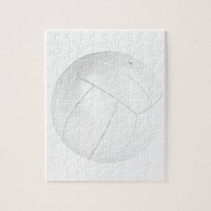 Weißer Volleyballball Puzzle