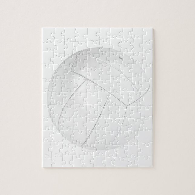 Weißer Volleyballball Puzzle (Vertikal)