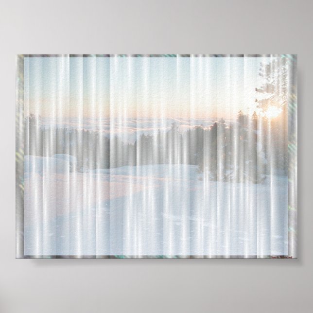 Weißer Vorhang #1 Poster (Vorne)