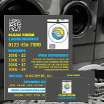 Weißer Waschmaschine, Waschsalon, Reinigungsservic Flyer<br><div class="desc">Weiß Washer,  Waschsalon,  Reinigungsservice Werbung Flyer durch den Business Card Store.</div>