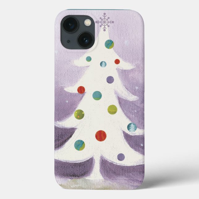 Weißer Weihnachtsbaum Case-Mate iPhone Hülle (Rückseite)