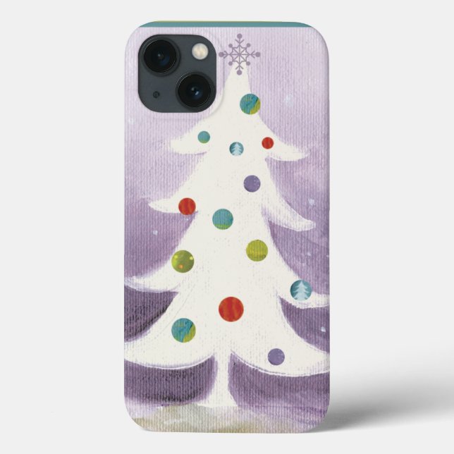 Weißer Weihnachtsbaum Case-Mate iPhone Hülle (Rückseite)