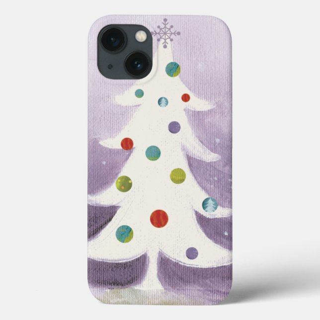Weißer Weihnachtsbaum Case-Mate iPhone Hülle (Rückseite)