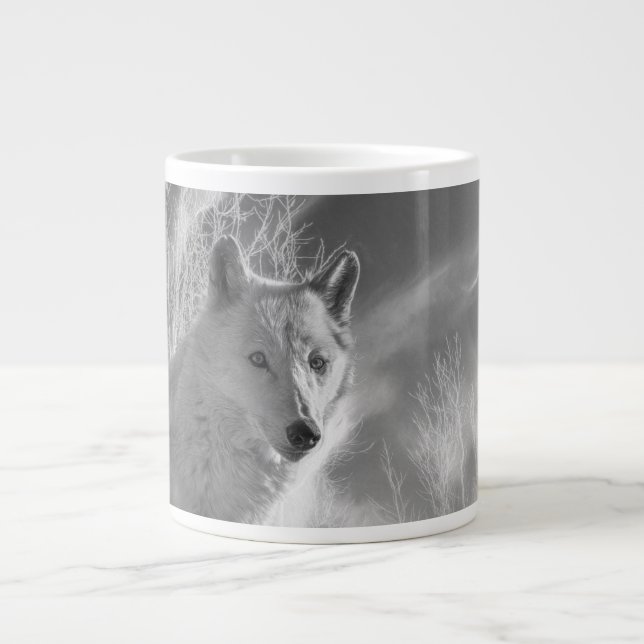 WEISSER WEISSER WALD Jumbo-Tasse (Vorderseite)