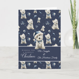 Weißer Westie Weihnachten Karte