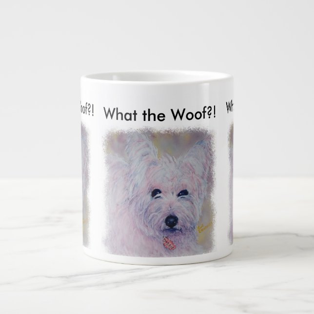 WEISSER WESTLICHER HIGHLAND TERRIER Jumbo-Tasse (Vorderseite)
