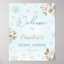 Weißer Winterschnee gefrorenes Brautparty