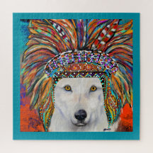 Weißer Wolf Kunst
