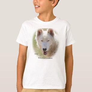 Weißer Wolf scherzt T - Shirt
