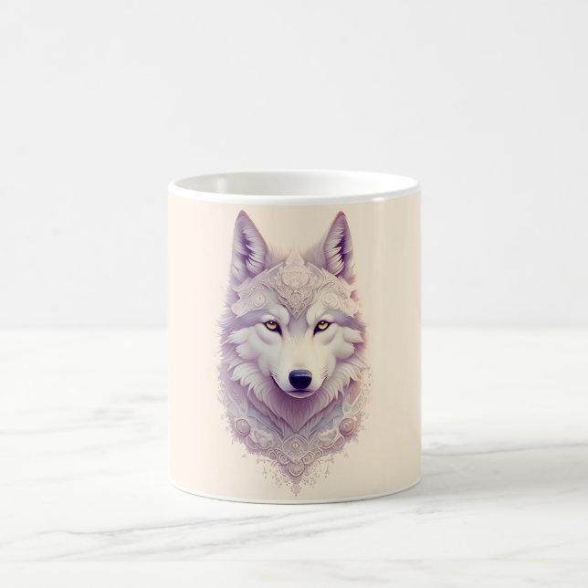 Weißer Wolf - Tasse (Mittel)