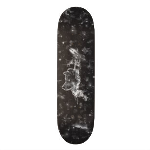 Weißer Wolf und das Dunkelheits-Skateboard Skateboard