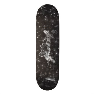 Weißer Wolf und das Dunkelheits-Skateboard Skateboard